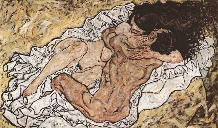 Egon Schiele Embrace (mk12) Germany oil painting art